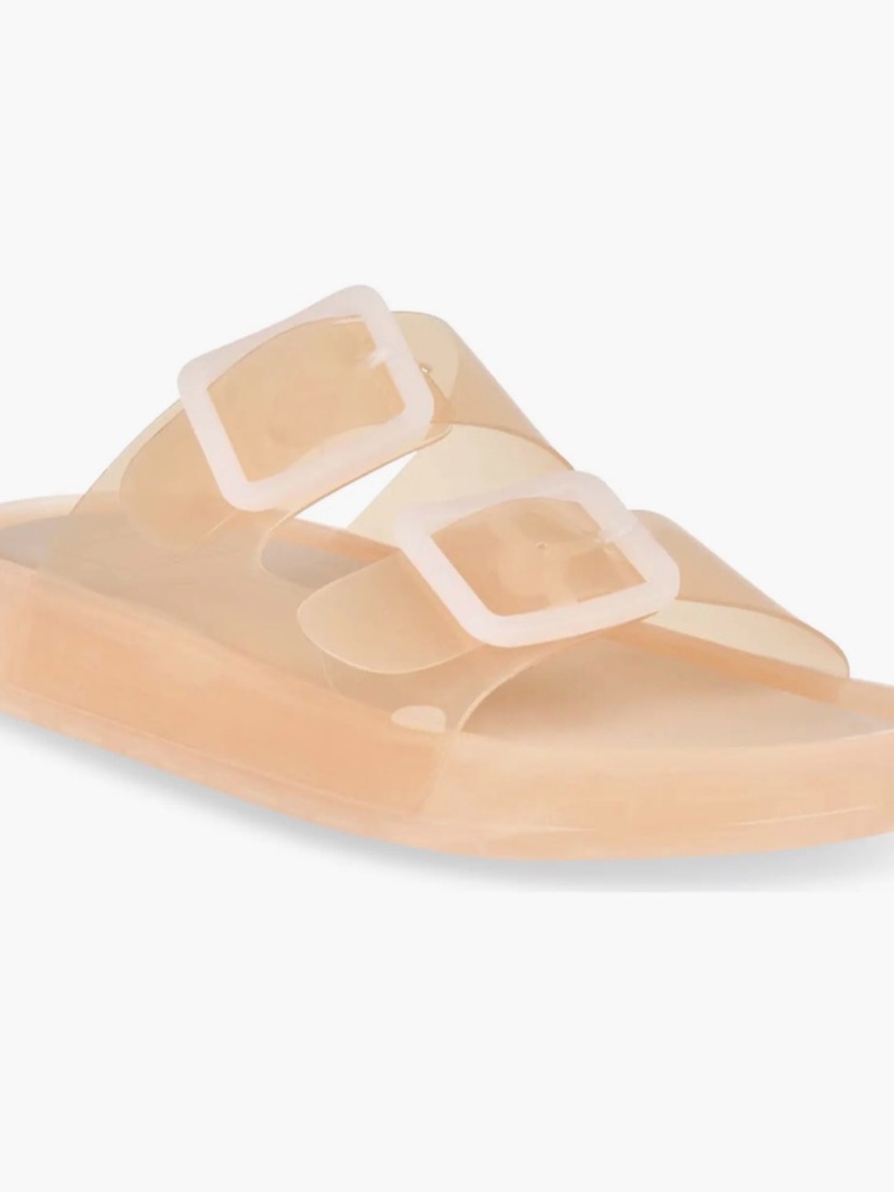NEW IN BOX: Dolce Vita Julio Sandals, Praline Vinyl Double-Buckle Slide Sandals - Picture 3 of 11